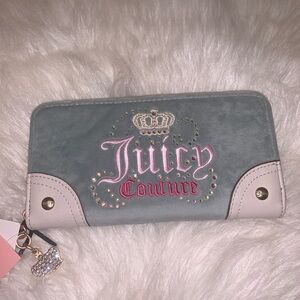 Juicy Couture sage and crystal Wallet with Signature Style